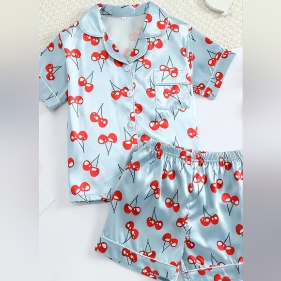 NWOT Set of Girl's Satin Pajamas - Picture 1 of 3